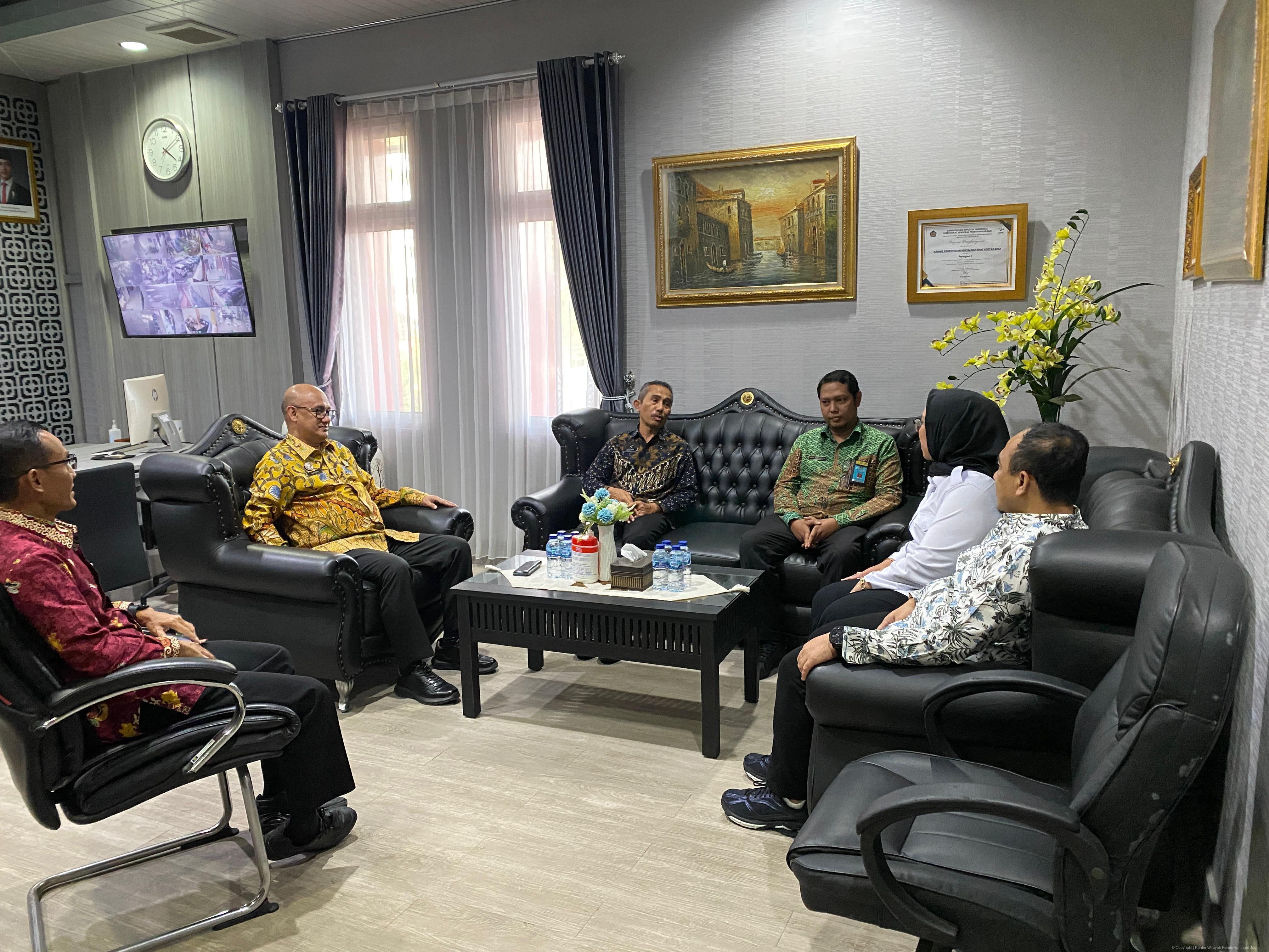 Kemenkum DIY Terima Audiensi Kemenham Jawa Tengah, Perkuat Sinergi Pelaksanaan Kinerja